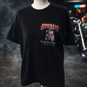NWOT Sturgis Black Hills Rally 2012 Graphic T-Shirt | Gildan Ultra Cotton | XL